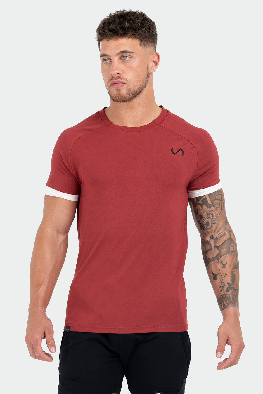 TLF Air-Flex Classic Tee - Mens Raglan Shirt - Red - 1