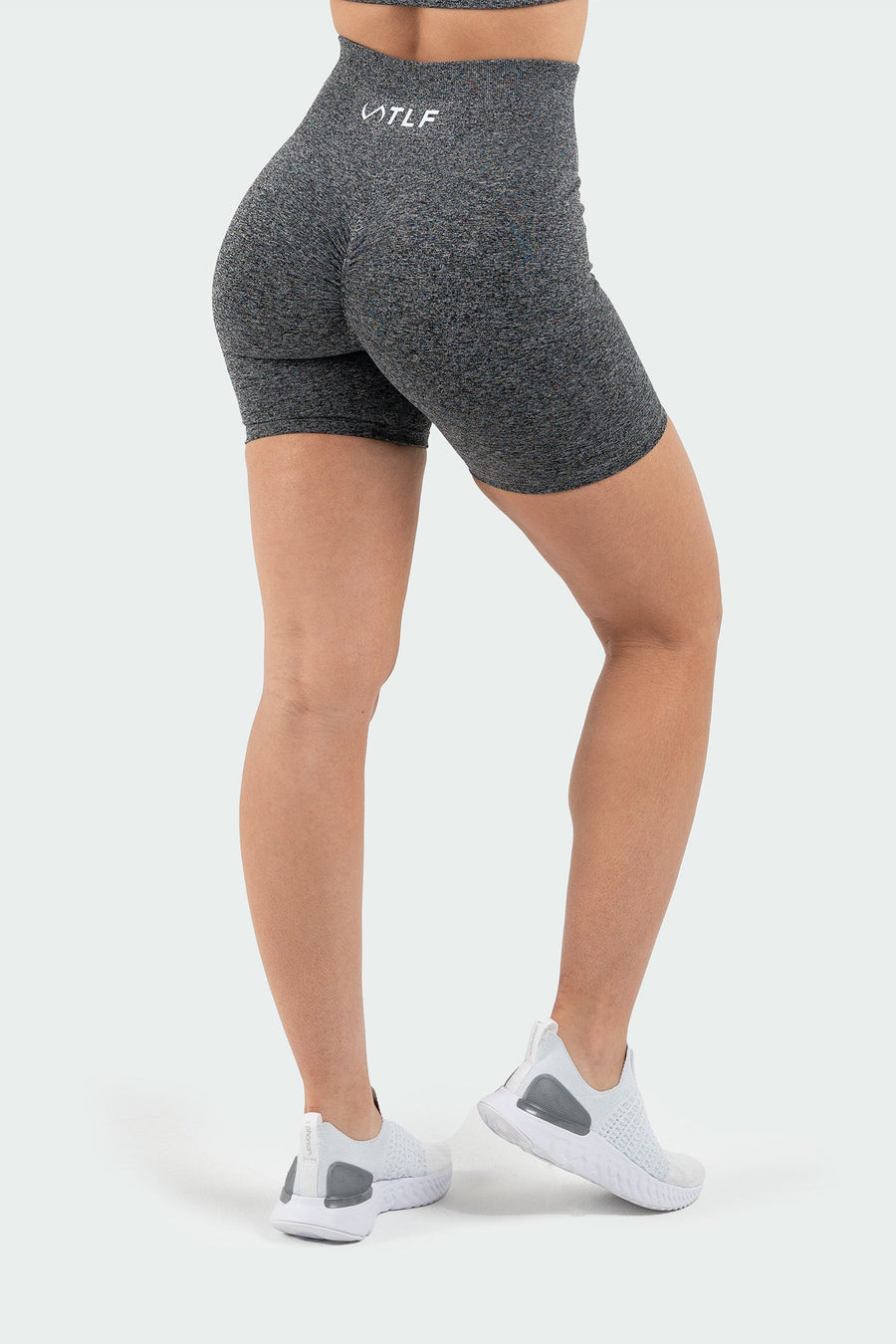 TLF Boost Seamless Scrunch Shorts - 5 Inch Inseam Shorts Women - Black - 3