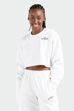 TLF Chill Fleece Oversized Crop Sweatshirt - Oversized White Sweatshirt - White - 1