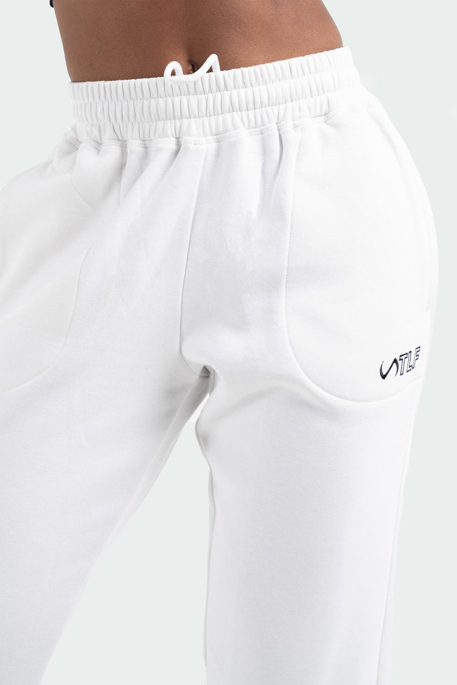 TLF Chill Fleece Oversized Sweatpants - Fleece Joggers Womens – White - 3