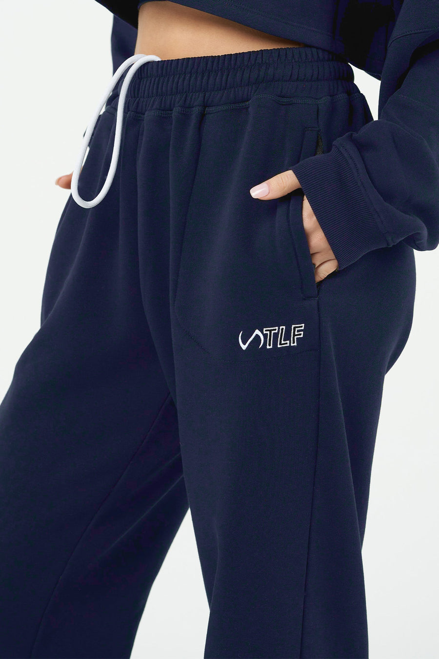 TLF Chill Fleece Oversized Sweatpants - Oversized Sweatpants Womens - Navy - 4