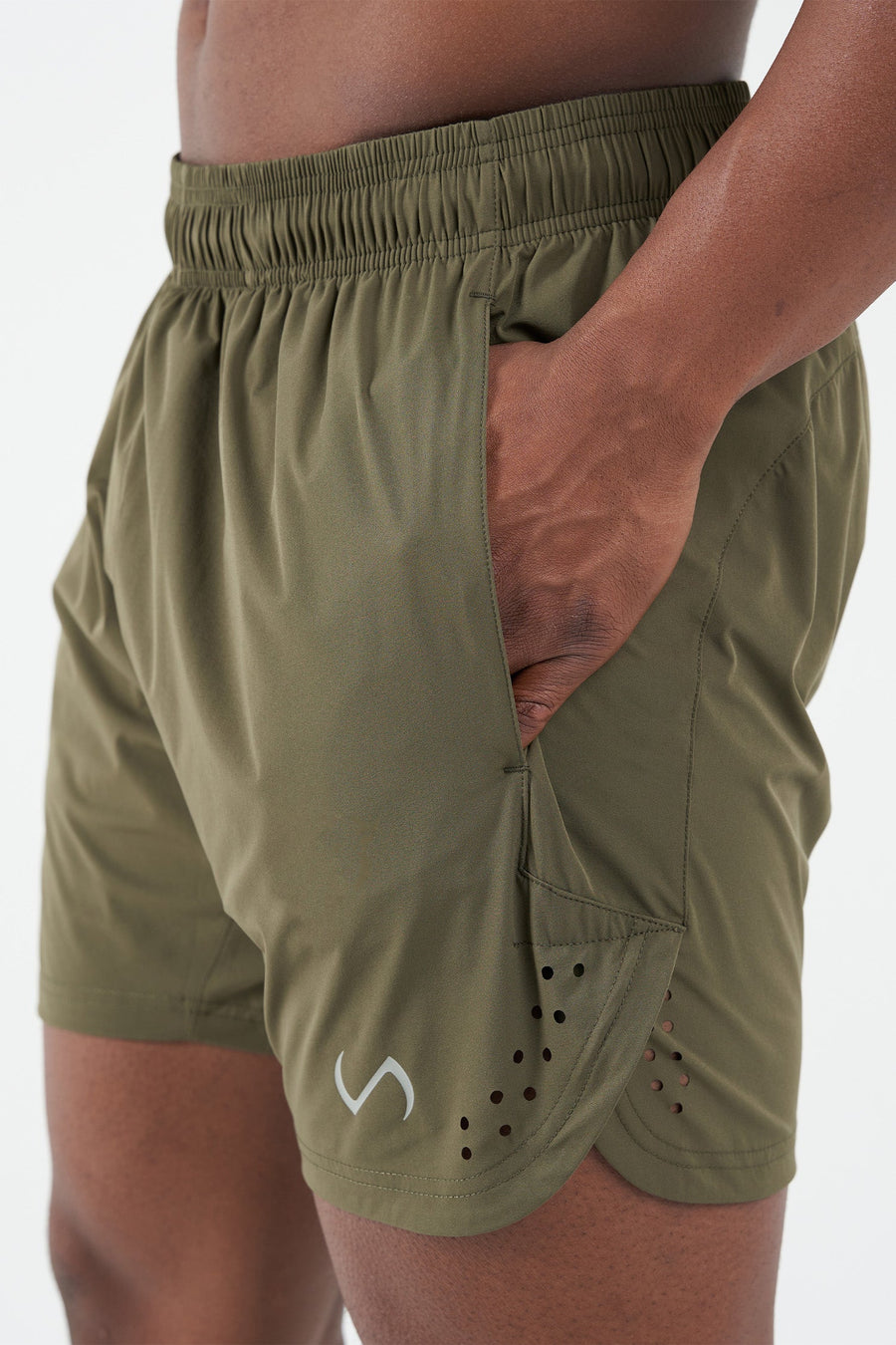 TLF Element 5” Shorts - Men’s 5 Inch inseam Shorts – Army Green - 4