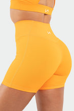 TLF Hyper-Power High Waisted Gym Shorts - Orange - 2