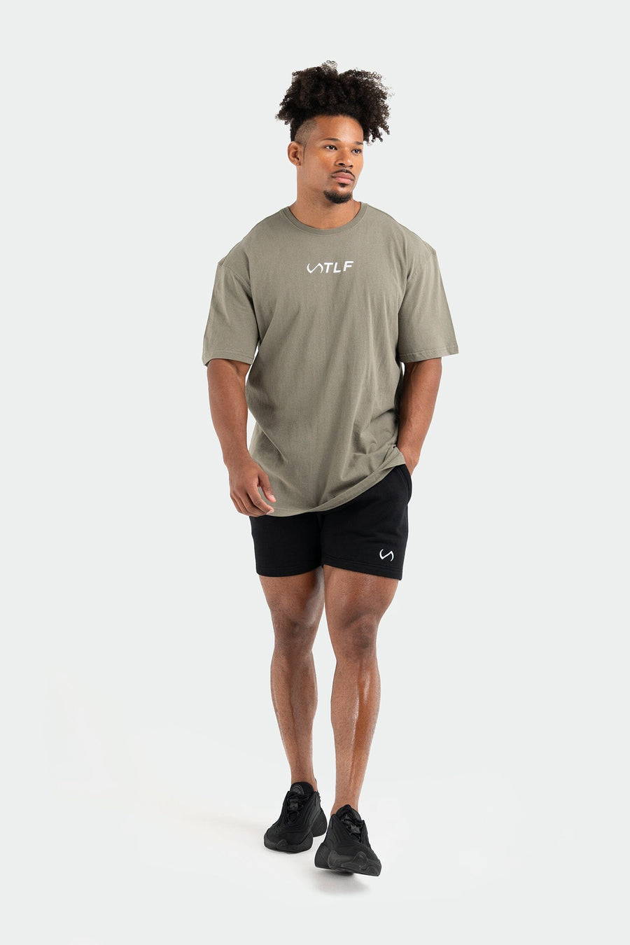TLF Pivotal 6" Fleece Shorts – Men’s Gym Shorts - 6 Inch Inseam Men's Shorts - Black - 6