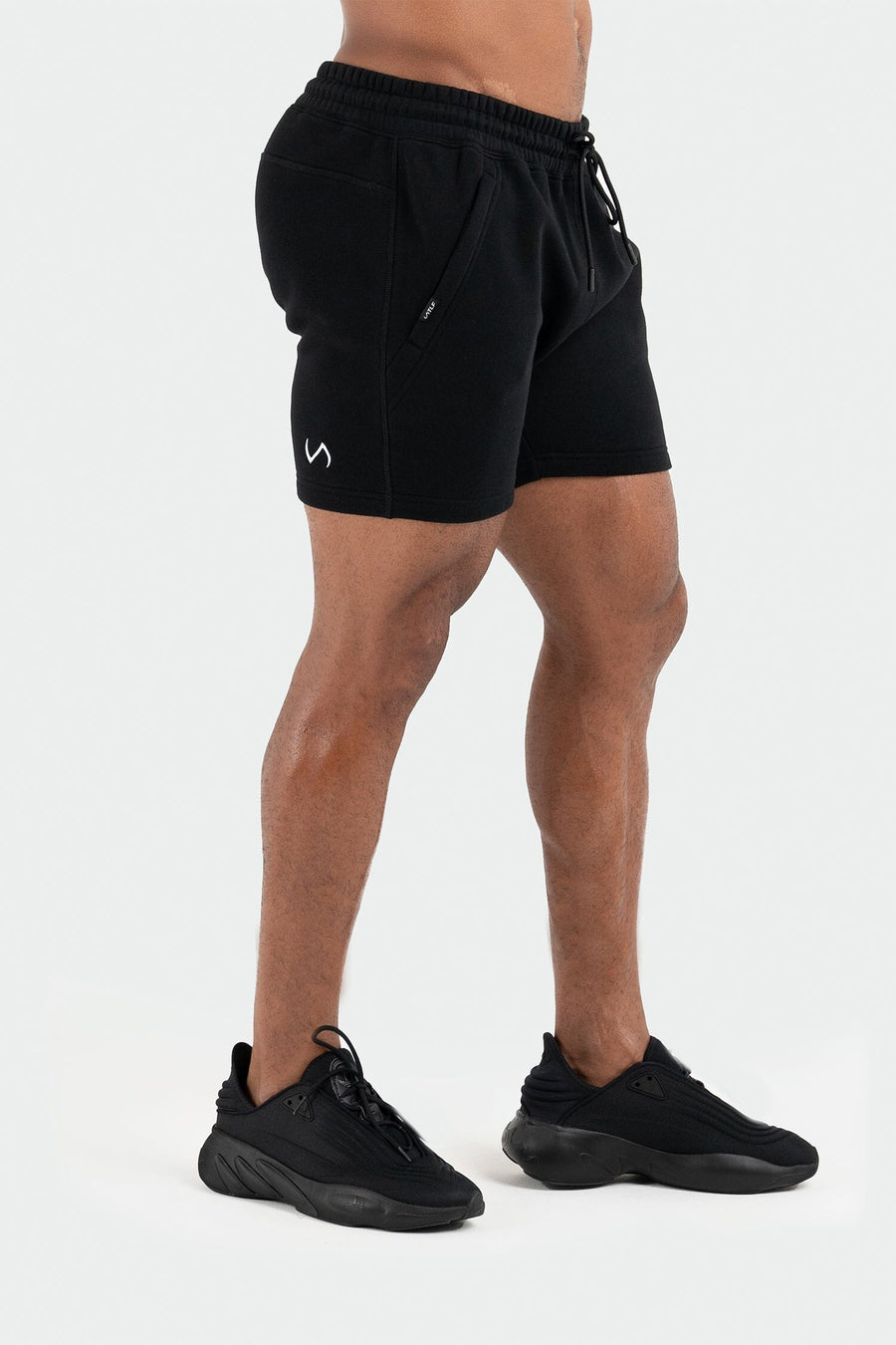 TLF Pivotal 6" Fleece Shorts – Men’s Gym Shorts - 6 Inch Inseam Men's Shorts - Black - 5