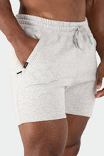TLF Pivotal 6" Fleece Shorts – Men’s Gym Shorts - 6 Inch Inseam Men's Shorts – Gray - White - 2