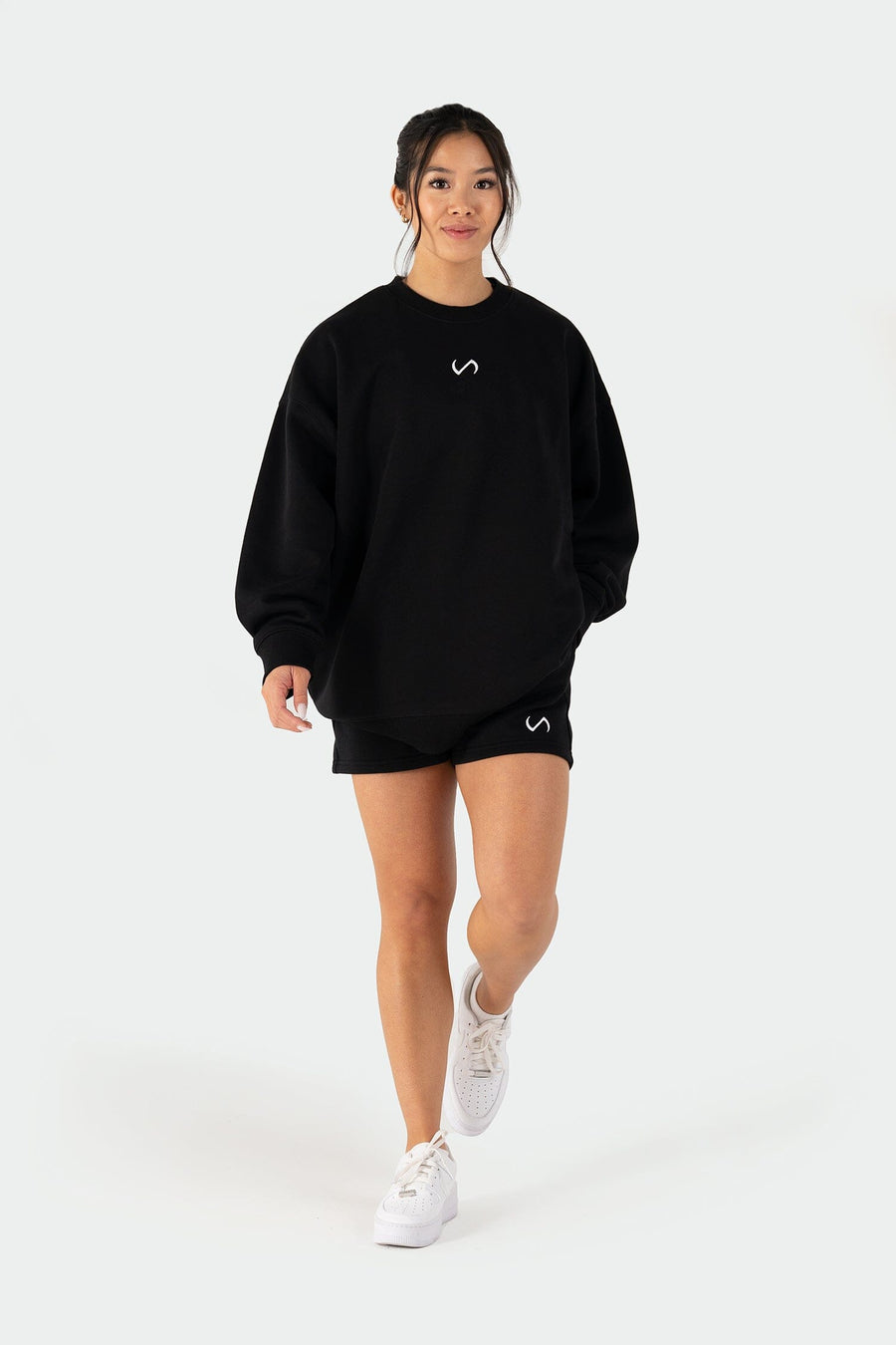 TLF Reset – Fleece Oversized Shorts -  BLACK  - 2