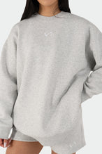 TLF Reset Fleece Oversized Sweatshirt Light Heather Gray 4