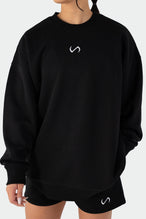 TLF Reset Fleece Oversized Sweatshirt Black 4