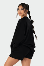 TLF Reset Fleece Oversized Sweatshirt Black 2