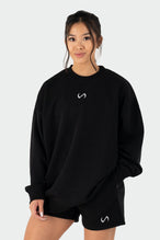 TLF Reset Fleece Oversized Sweatshirt Black 1