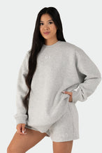 TLF Reset Fleece Oversized Sweatshirt Light Heather Gray 1