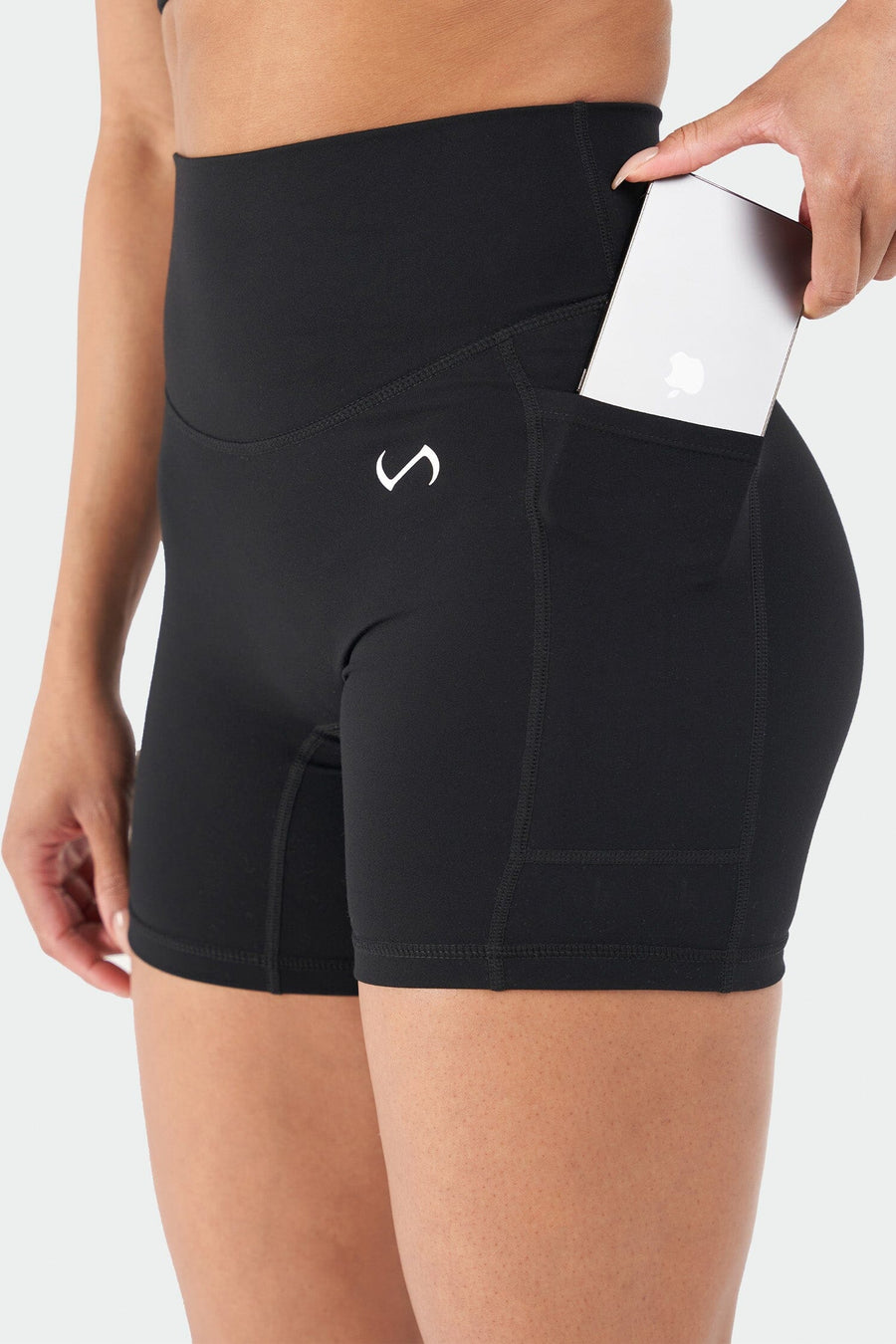 Reset Side Pocket Gym Shorts - Black - 2