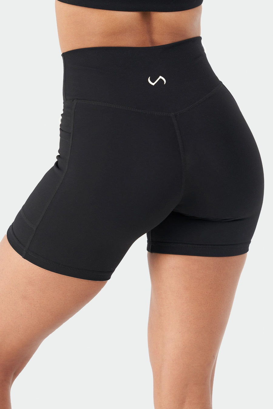 Reset Side Pocket Gym Shorts - Black - 5