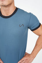 TLF Surge Classic Tee | Men's Ribbed Muscle Shirt – BLUE - 2