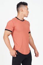 TLF Surge Classic Tee | Men's Ribbed Muscle Shirt - Red -3