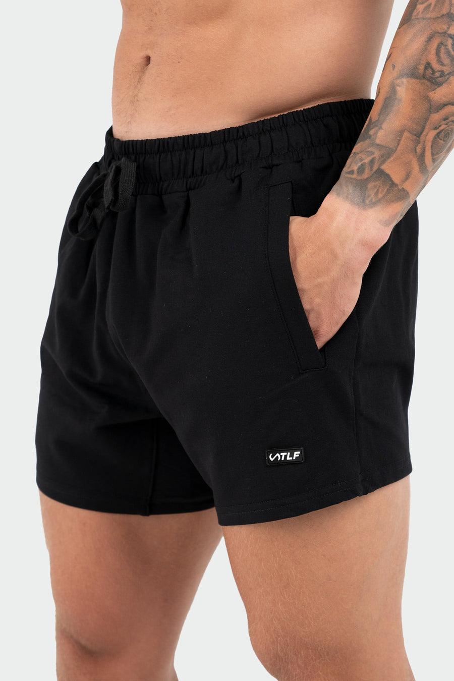 TLF Varsity 5” Shorts - Men’s 5 Inch inseam Shorts - Black - 2