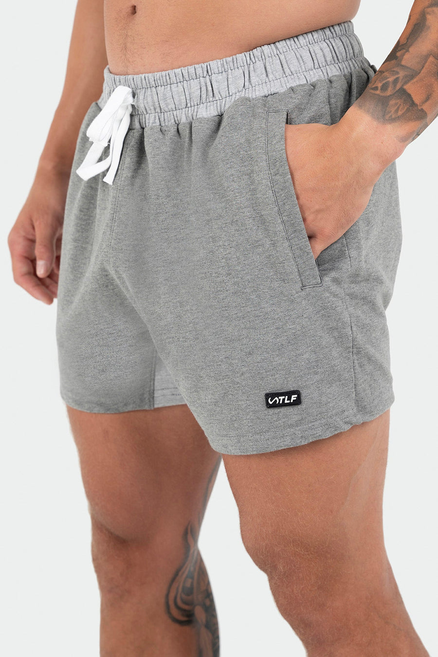TLF Varsity 5” Shorts - 5 Inseam Shorts For Men - Gray - 2