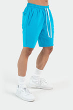 Front View of Bio Blue Varsity Shorts 2.0