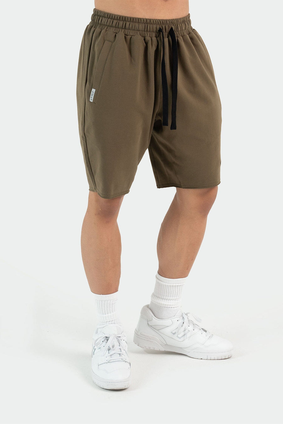 Front View of Military Varsity Shorts