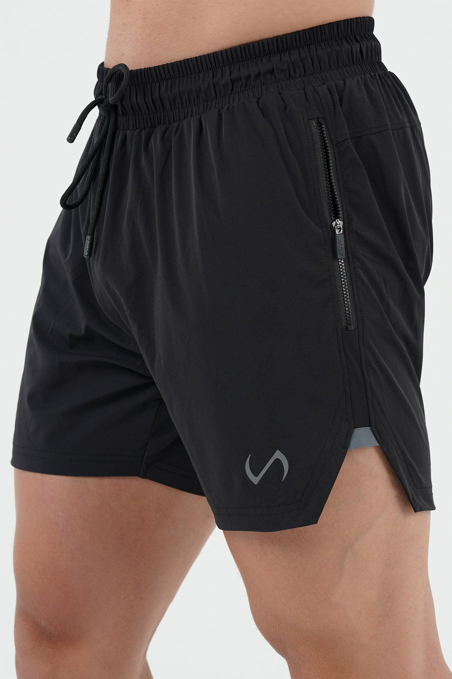 TLF Vital Element 5” Gym Shorts - 5 Inch inseam Shorts - Black - 2