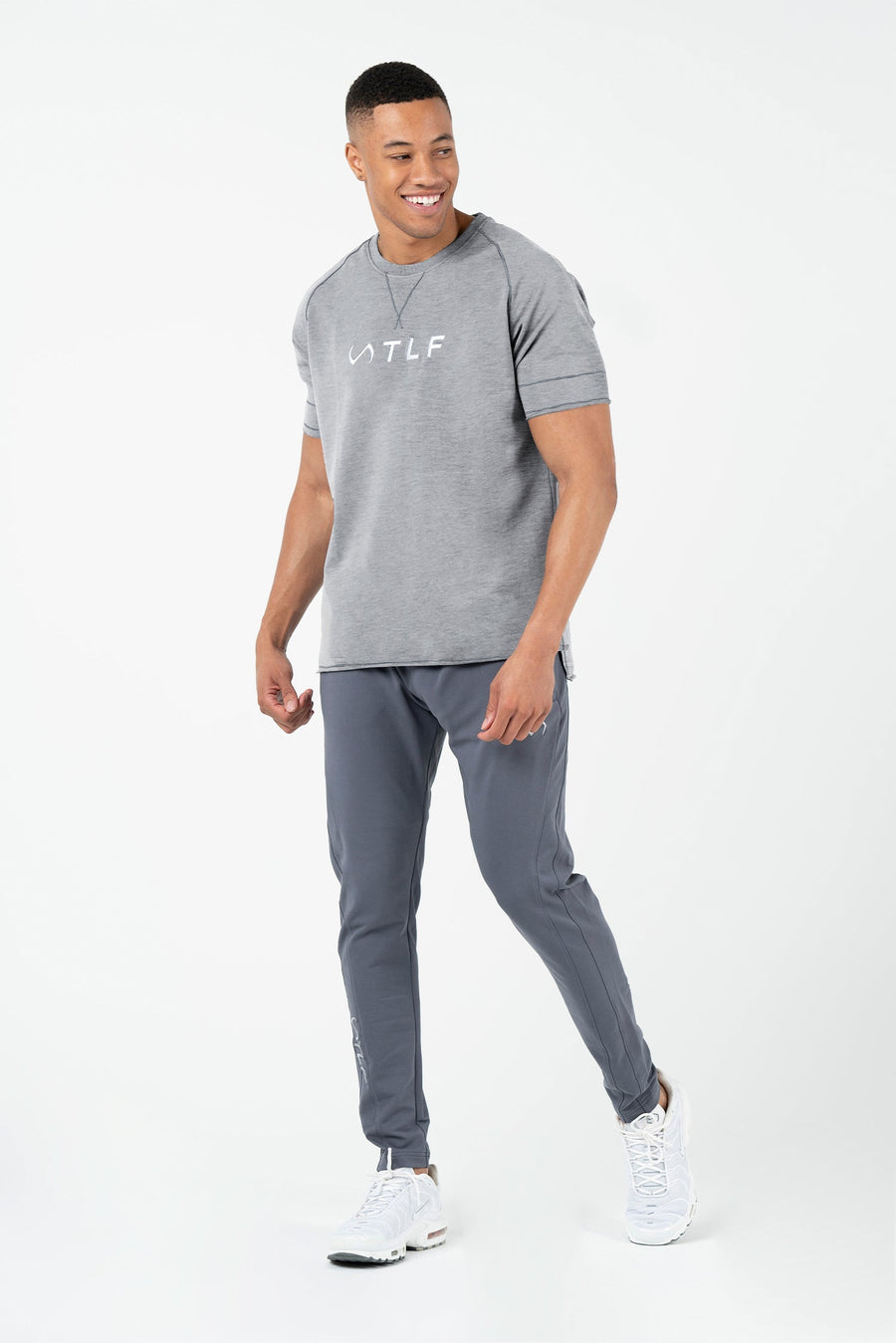 TLF Vital Gym Sweatshirt - Mens Workout Sweatshirt – Heather Gray - 5