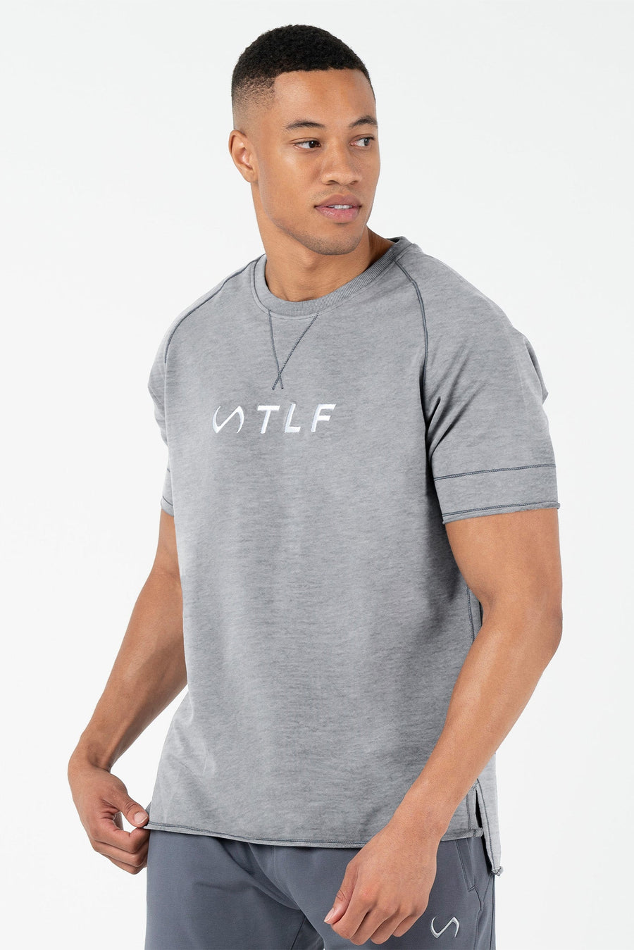 TLF Vital Gym Sweatshirt - Mens Workout Sweatshirt – Heather Gray - 2